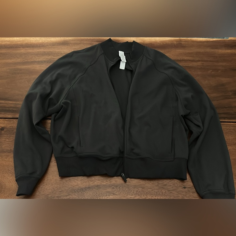 lululemon athletica dark gray Bomber Jacket